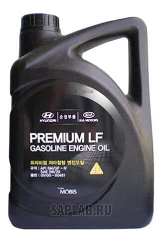 Купить HYUNDAI-KIA 510000451 Моторное масло Hyundai Premium LF Gasoline 5W-20 4л