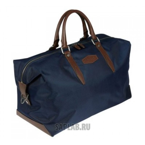 Купить Jaguar JBLU182NVA Дорожная сумка Jaguar Heritage Holdall, leather-Nylon, Blue-Brown, артикул JBLU182NVA
