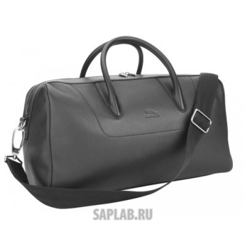 Купить Jaguar JBLU340BKA Кожаная дорожная сумка Jaguar Classic Weekend Bag - Black, артикул JBLU340BKA