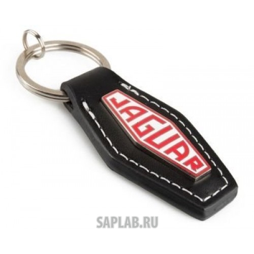 Купить Jaguar JDKR920BKA Кожаный брелок Jaguar Heritage Logo Lozenge Keyring, Black