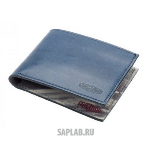 Купить Jaguar JDTYPEWALLET Мужской кожаный кошелек Jaguar Heritage 57 No.3 Leather Wallet - Blue