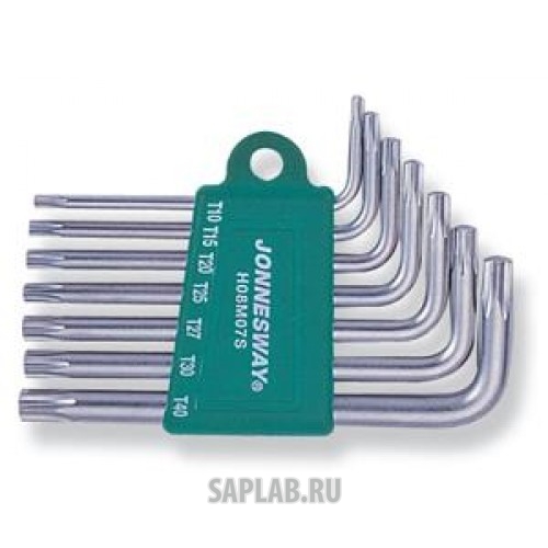 Купить JONNESWAY H08M07S Комплект угловых ключей Torx Т10-Т40, S2 материал, 7 предметов , H08M07S JONNESWAY