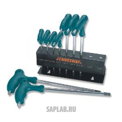 Купить JONNESWAY H10MT09S Комплект угловых ключей Torx двусторонних с центрированным штифтом Т10-Т50, S2 материал, 9 предметов, H10MT09S JONNESWAY