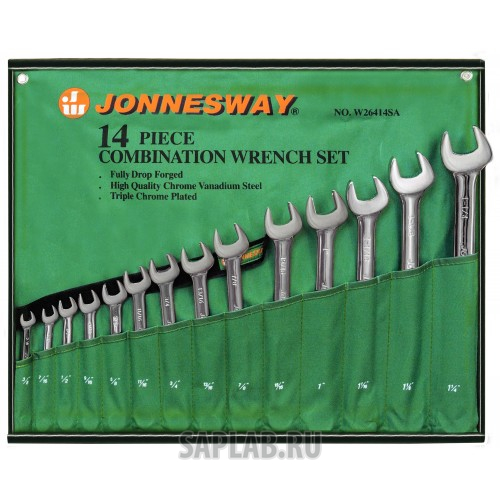 Купить JONNESWAY W26414S Набор комбинированных ключей дюймовых 3/8