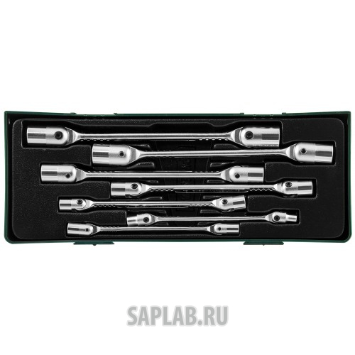 Купить JONNESWAY W43A107SP Набор ключей торцевых карданных 6-19 мм, 7 предметов (ложемент), W43A107SP JONNESWAY