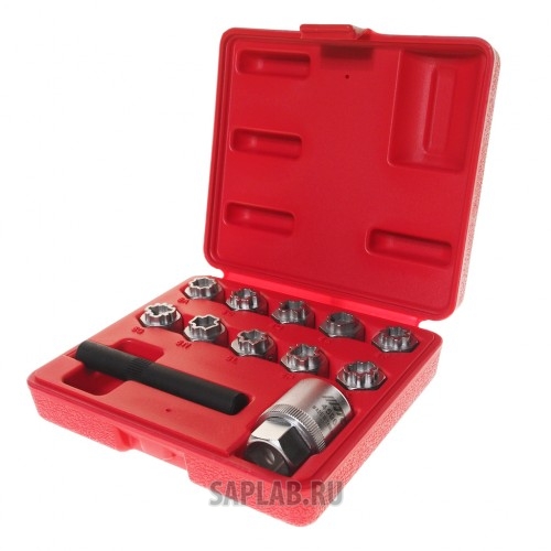 Купить JTC JTC4596 JTC Набор головок для секретных болтов и гаек (10 головок, экстрактор, фикс.гайка) (MERCEDES) JTC