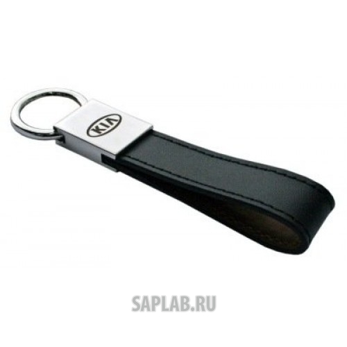 Купить Kia R8480AC463K Кожаный брелок Kia Keyring, Leather Black, артикул R8480AC463K