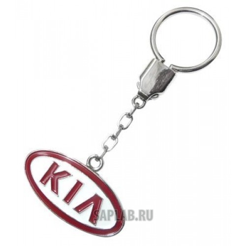 Купить Kia R8480AC503K Металлический брелок Kia Logo Metall Keyring, Red-Silver, артикул R8480AC503K