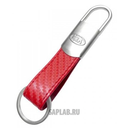 Купить Kia R8480AC507K Кожаный брелок Kia Logo Keyring, Leather Red, артикул R8480AC507K
