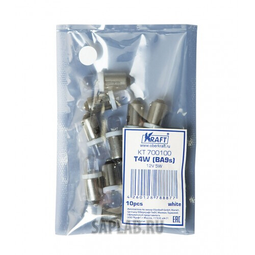 Купить KRAFT KT700100 Светодиодная лампа T4W (BA9s) 12v White