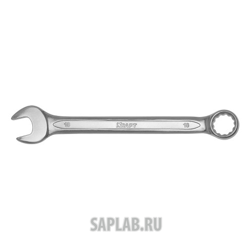 Купить KRAFT KT700512 Ключ комбинированный 18 мм (Cr-V; холодный штамп, холдер)