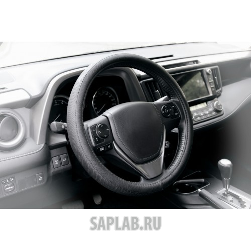 Купить KRAFT KT800300 Оплетка гладкая+перфор. иск. кожа, черная, 37-39 см/М