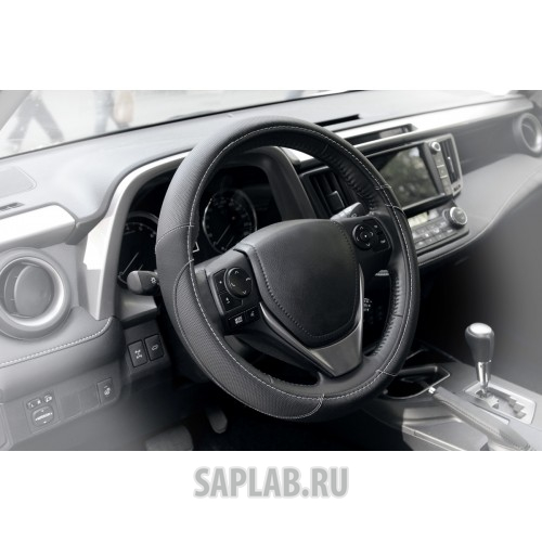 Купить KRAFT KT800312 Оплетка, иск. кожа с перфорацией, черная, 36 см / S