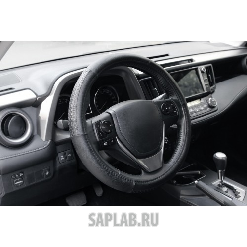 Купить KRAFT KT800316 Оплетка, иск. кожа с тиснением, черная, 40 см / L