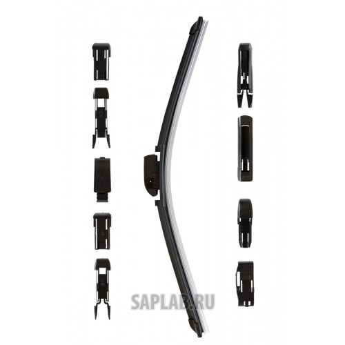 Купить KRAFT KT830021 Щетка стеклоочистителя универсальная бескаркасная 350mm,10 адаптеров