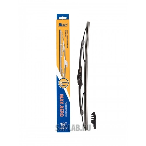 Купить KRAFT KT830037 Щетка стеклоочистителя каркасная 400мм (2 адаптора)
