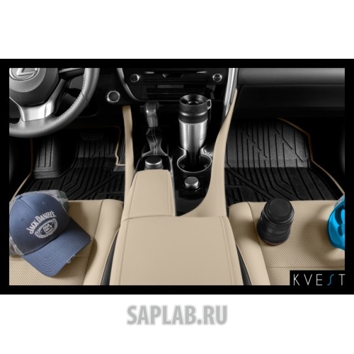 Купить KVEST KVESTLEX00001KG Коврики KVEST 3D в салон LEXUS RX, 2015->, 4 шт. (полистар, серый, черный)