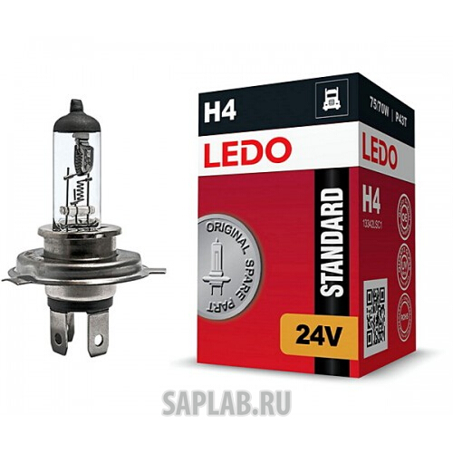 Купить LEDO 13342LSC1 Лампа H4 LEDO Standard 24V 75/70W