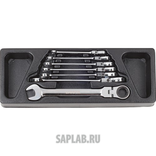 Купить LICOTA ACK384019 Набор ключей комбинированных трещоточных гибких 7пр. 8-19 мм, в ложементе