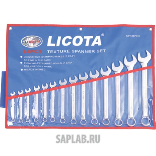 Купить LICOTA AWTERSK03 Набор ключей комбинированных дюймовых 14 предметов 5/16-1-1/4