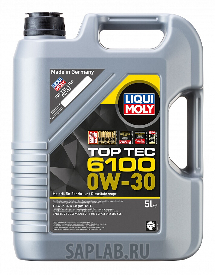 Купить LIQUI MOLY 20779 Масло моторное Liqui moly Top Tec 6100 0W-30 5л