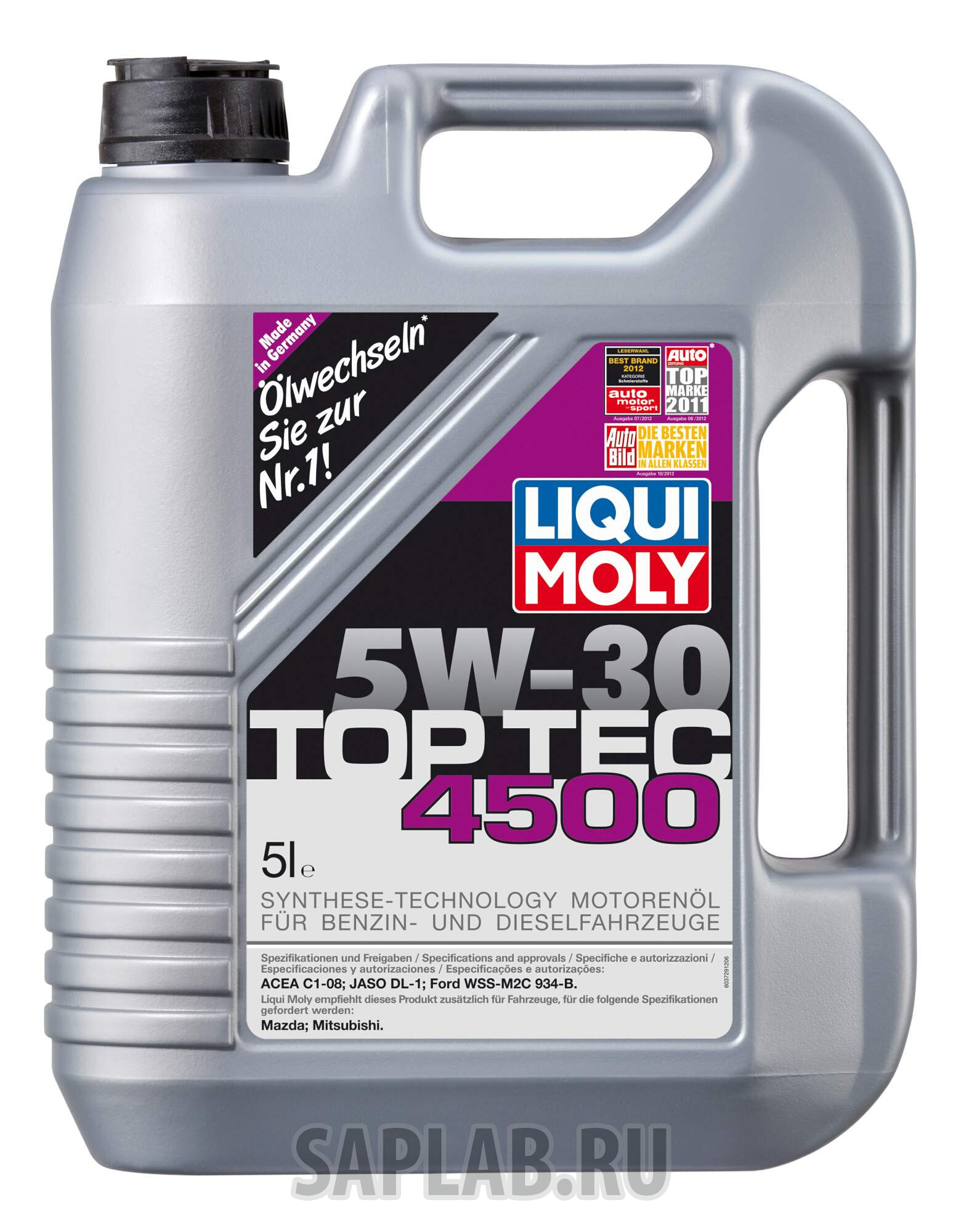 Купить LIQUI MOLY 2378 Моторное масло Liqui moly Top Tec 4500 5W-30 5л