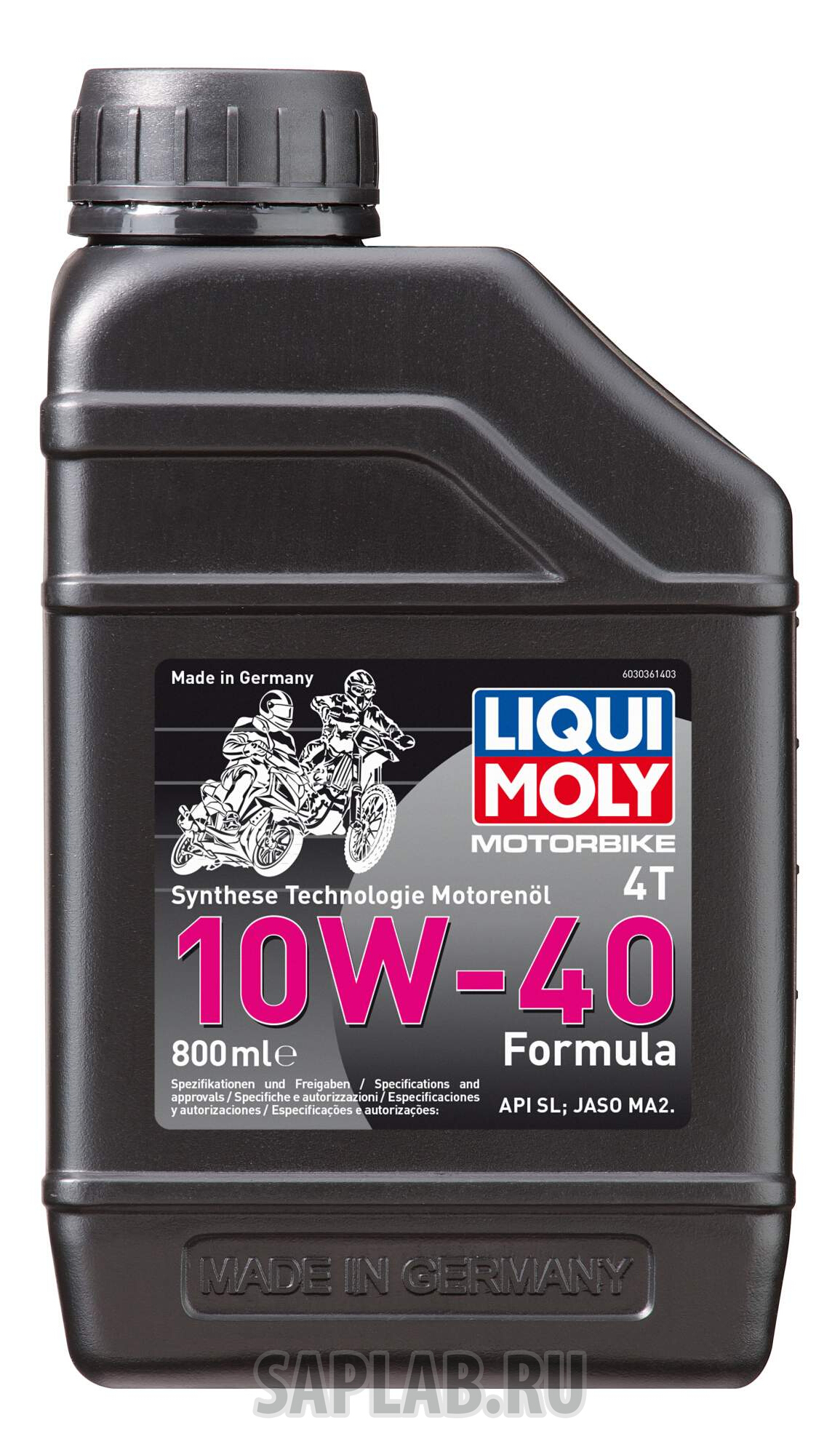 Купить LIQUI MOLY 3036 Моторное масло Liqui moly Motorbike 4T Formula 10W-40 0,8л