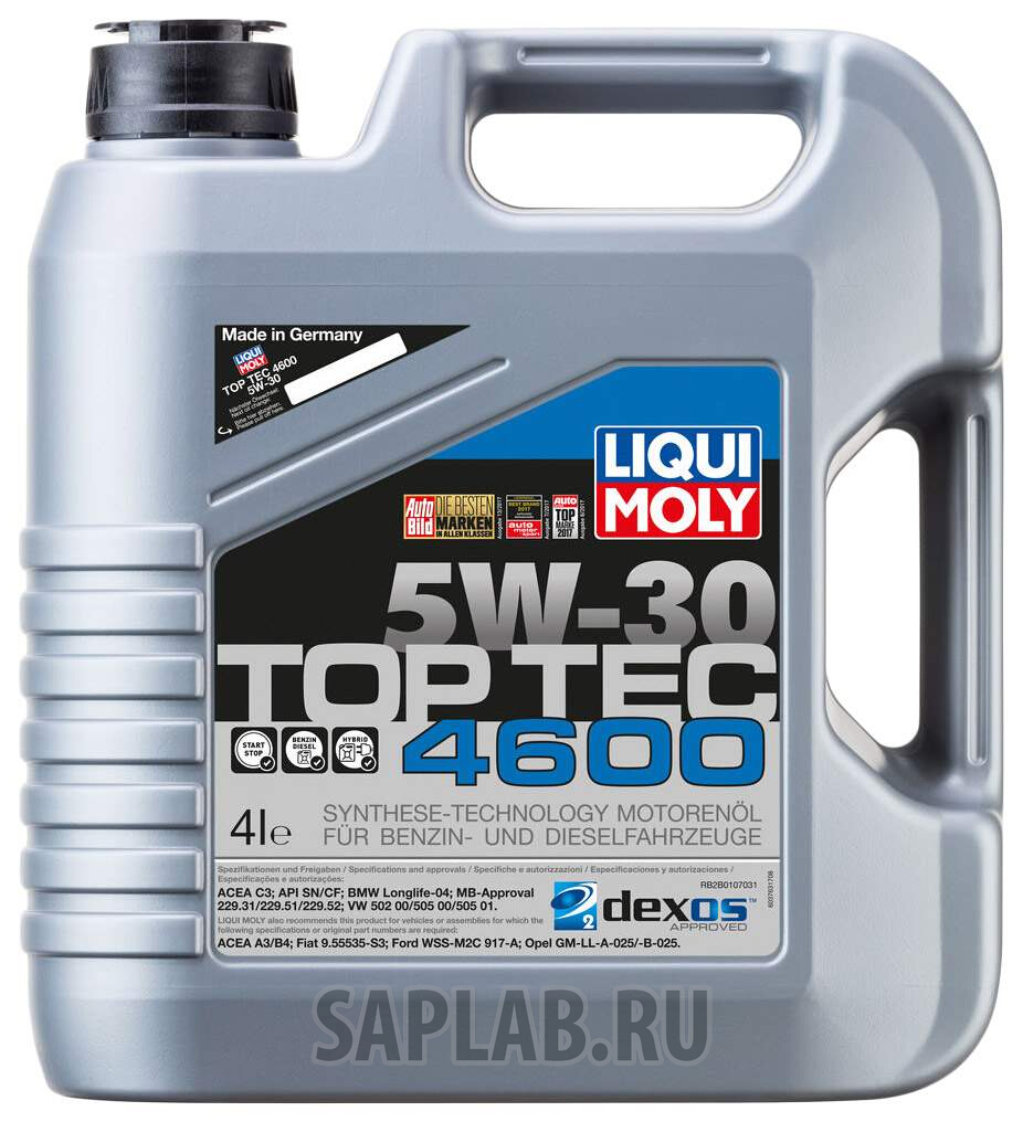 Купить LIQUI MOLY 3763 Моторное масло Liqui moly Tор TEC 4600 5w-30 4л