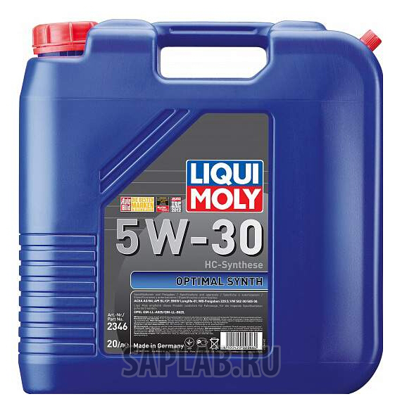 Купить LIQUI MOLY 39903 Моторное масло LIQUI MOLY Optimal HT Synth 5W-30 20л