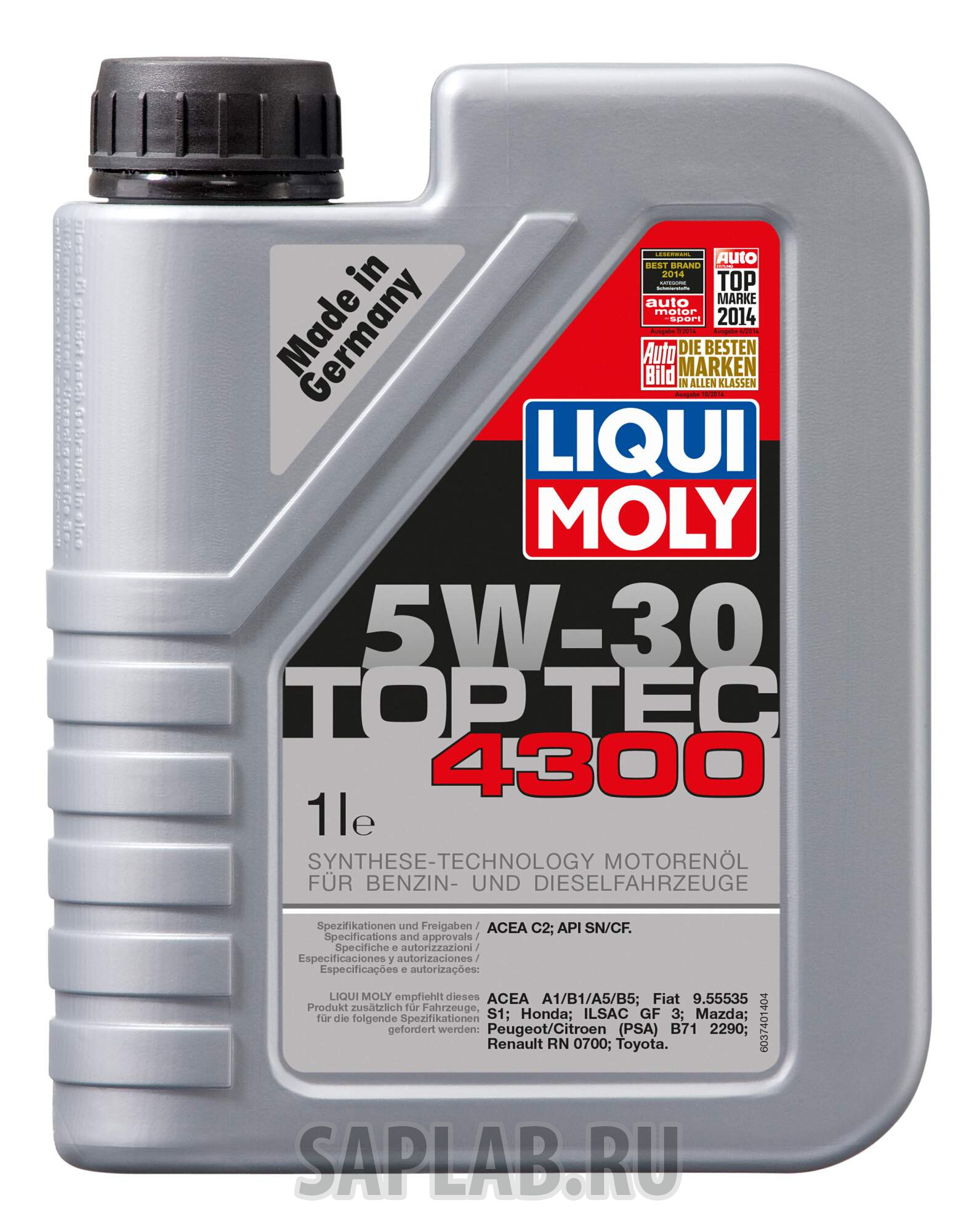 Купить LIQUI MOLY 8030 Моторное масло Liqui moly Top Tec 4300 5W-30 1л