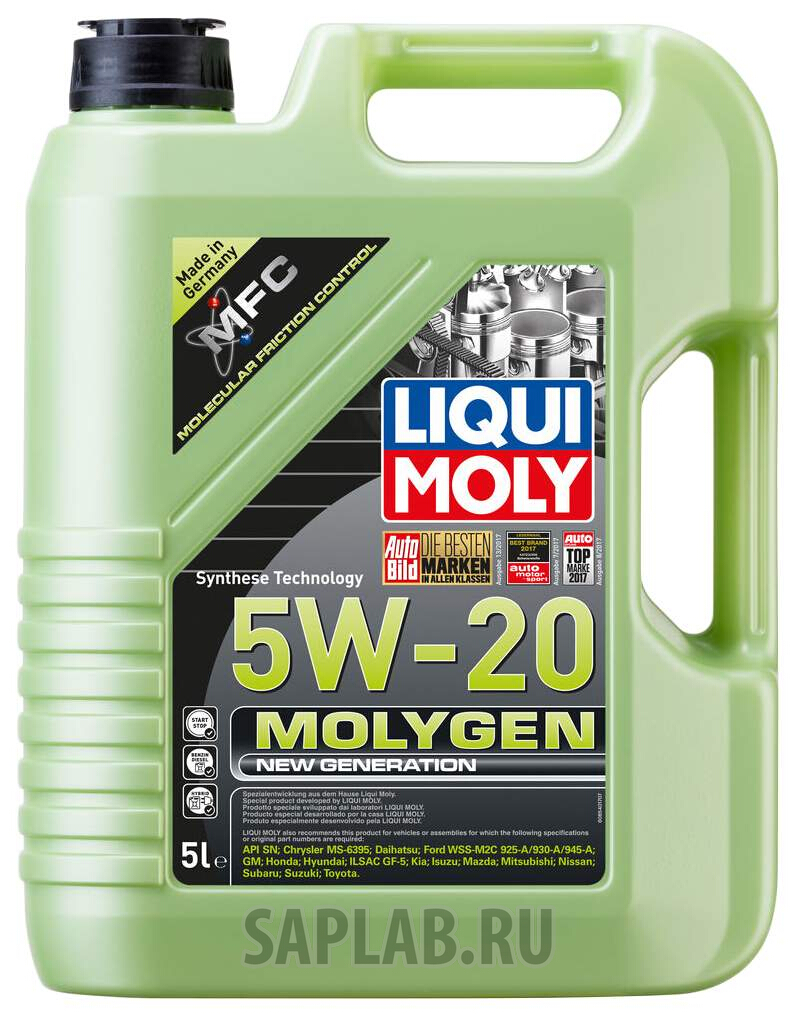 Купить LIQUI MOLY 8540 Моторное масло Liqui moly Molygen New Generation 5w-20 5л