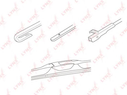 Купить LYNX LX350 Щетка стеклоочистителя гибридная 350мм