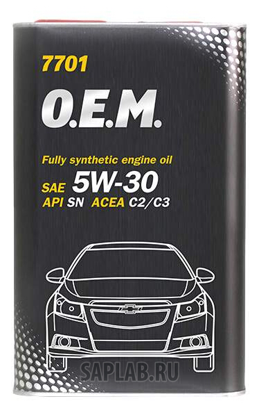 Купить MANNOL 4058 Моторное масло Mannol 7701 O.E.M. 5W-30 1л