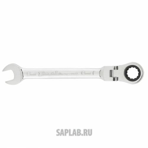 Купить MATRIX 14865 Ключ комбинированный трещоточный, 13мм, CrV, шарнирный, зерк.хром// MATRIX PROFESSIONAL