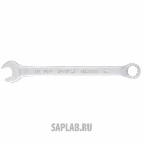 Купить MATRIX 15106 Ключ комбинированный, 10 мм, CrV, матовый хром// MATRIX