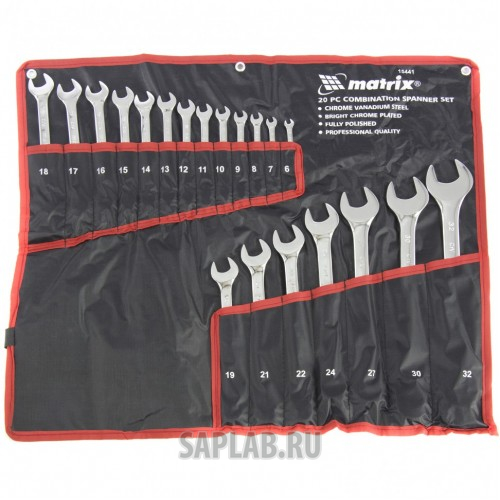 Купить MATRIX 15441 Набор ключей комбинированных 6-32 мм, 20 шт, CrV, полированный хром Matrix