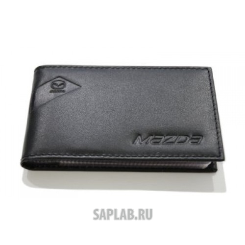 Купить MAZDA 830077547 Футляр для визитных карт из гладкой кожи Mazda Smoot Leather Busuness Card Case, Black, артикул 830077547