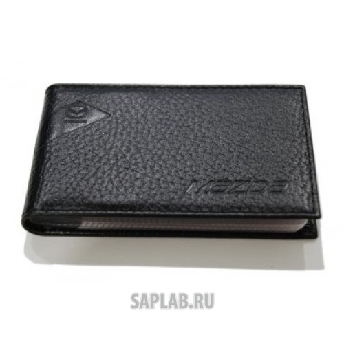 Купить MAZDA 830077548 Футляр для визитных карт из рельефной кожи Mazda Relief Leather Busuness Card Case, Black, артикул 830077548