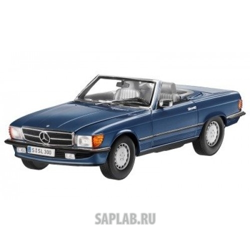 Купить MERCEDES B66040622 Модель Mercedes-Benz 300 SL, R107 (1985-1989), for Europe, Blue Metallic, Scale 1:18