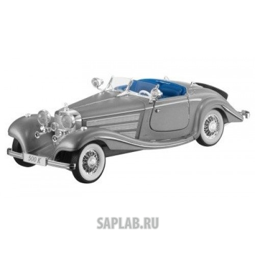 Купить MERCEDES B66040624 Модель Mercedes-Benz 500 K Special Roadster, W29, 1934, Silver, Scale 1:18, артикул B66040624