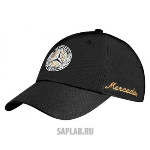 Купить MERCEDES B66041517 Женская бейсболка Mercedes-Benz Women's cap with Swarovski, Classic, Black, артикул B66041517
