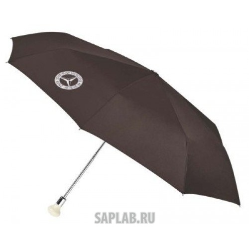 Купить MERCEDES B66041533 Складной зонт Mercedes 300 SL Compact Umbrella, Brown / Silver, артикул B66041533