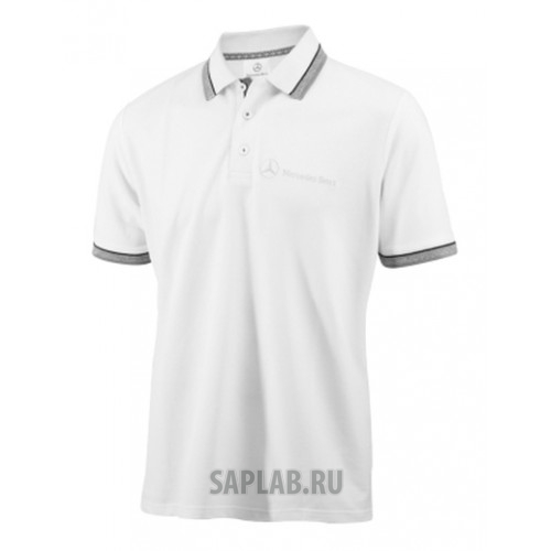Купить MERCEDES B66951733 Мужская рубашка-поло Mercedes-Benz Men's Poloshirt Logo-Stick, White, артикул B66951733
