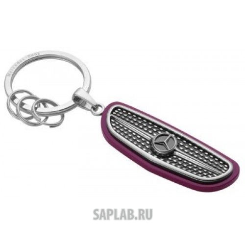 Купить MERCEDES B66953309 Брелок Mercedes-Benz Key Ring Atlanta, Silver/Black/Plum