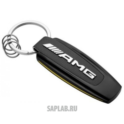 Купить MERCEDES B66953339 Брелок Mercedes-Benz Key Ring, AMG GT, Black/Silver/Yellow