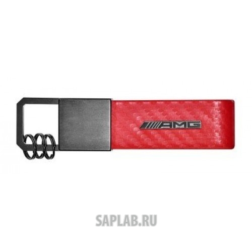 Купить MERCEDES B66953427 Брелок Mercedes-Benz Key Ring, AMG, Carbon Fibre, Red, Carbon Leather