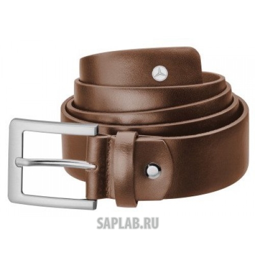 Купить MERCEDES B66954117 Мужской кожаный ремень Mercedes-Benz Men’s Belt, Business, Brown, Calfskin, артикул B66954117