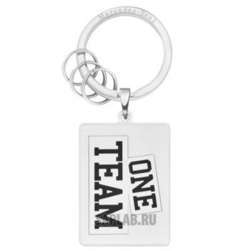 Купить MERCEDES B66958203 Брелок Mercedes-Benz Key Ring, ONE TEAM, Black / Silver, артикул B66958203