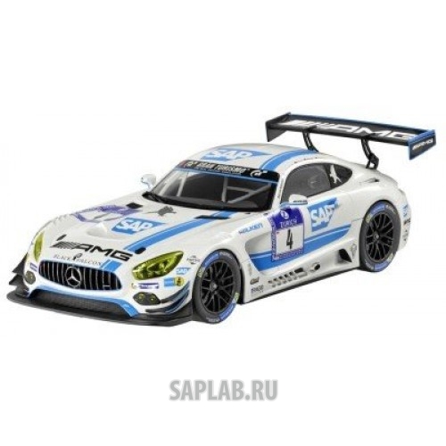 Купить MERCEDES B66960390 Модель Mercedes-AMG GT3, AMG-Team Black Falcon, White, 1:18 Scale