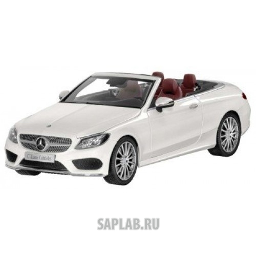 Купить MERCEDES B66960613 Модель Mercedes-Benz C-Class Cabriolet, Designo Diamond White Bright, Scale 1:18, артикул B66960613